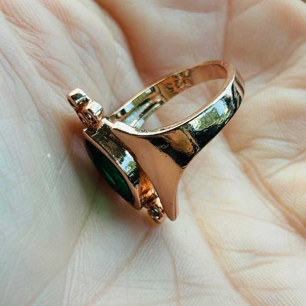 Rose gold sterling silver ring - image 3