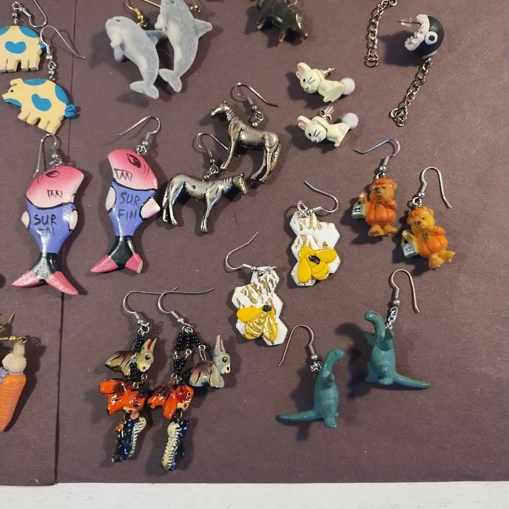 novelty earrings lot 29 pairs - image 7