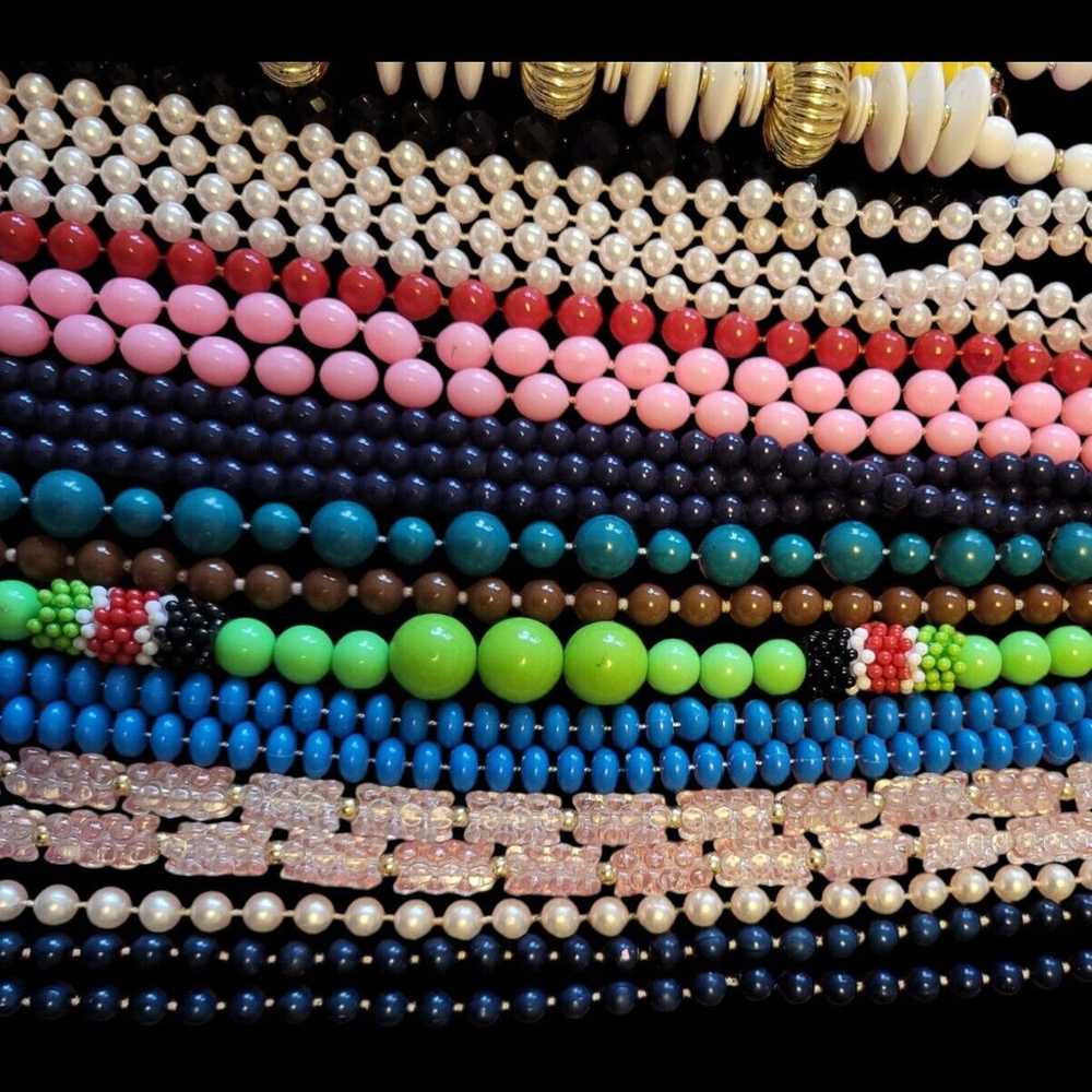 Lot Of Beaded Jewelry Bracelets Necklaces 2+ Lbs … - image 1