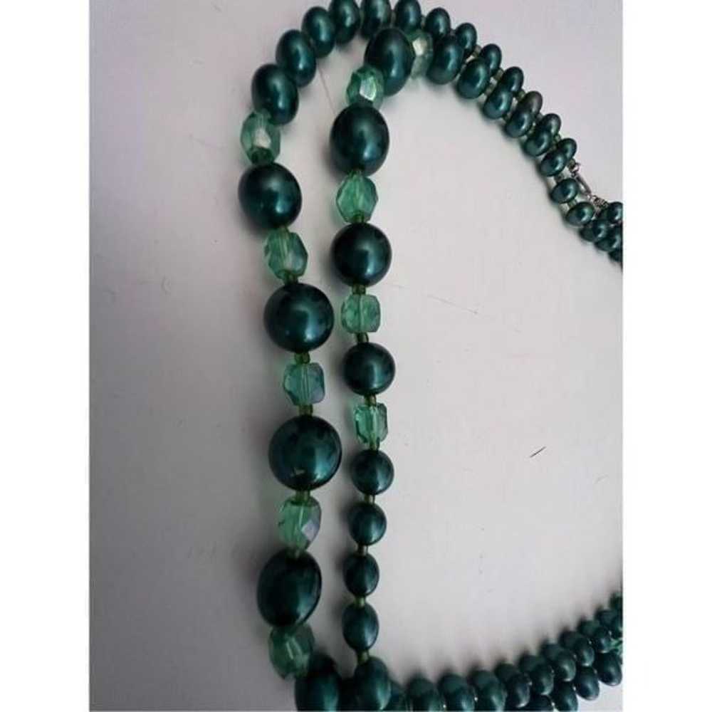 Women’s Green Fantastic Vintage Jewelry Pearl Bea… - image 2