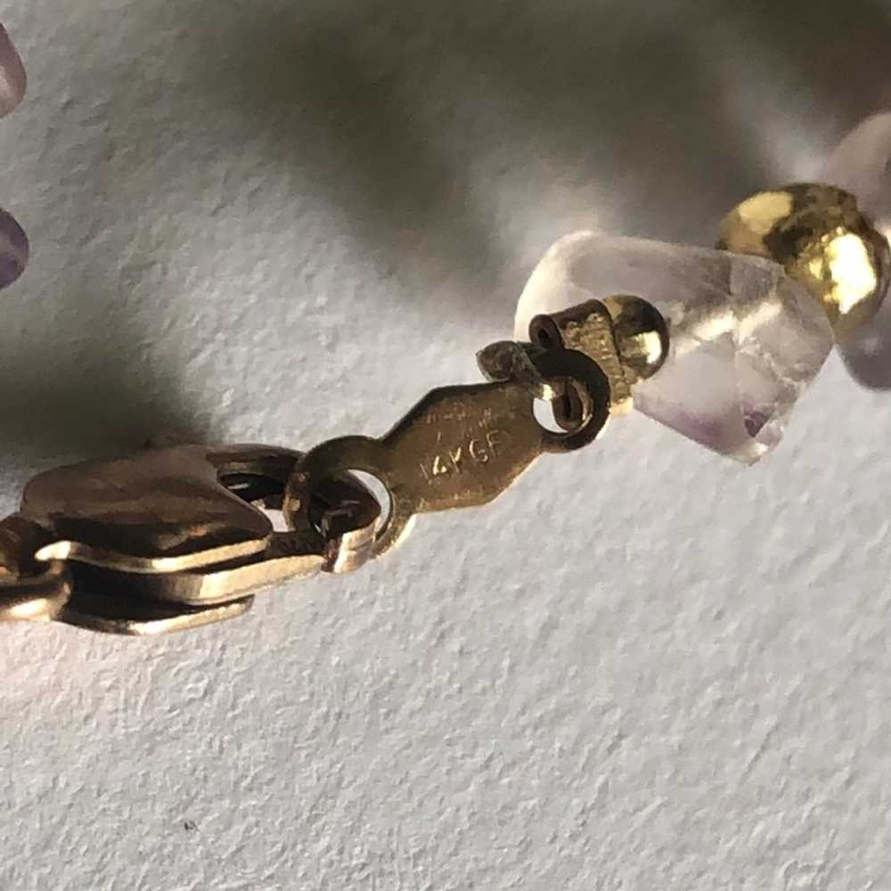 14kt GF Gold Filled Amethyst Purple Semi Precious… - image 10