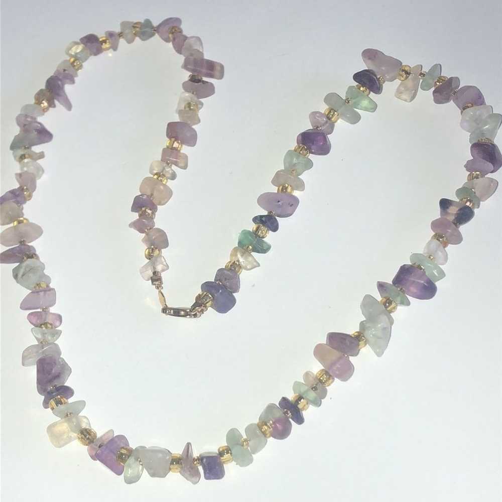 14kt GF Gold Filled Amethyst Purple Semi Precious… - image 3