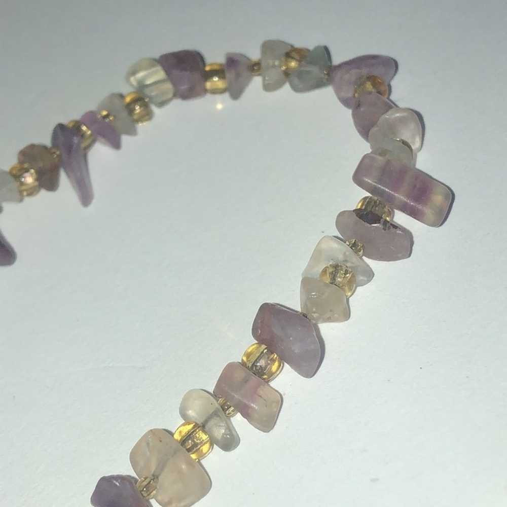 14kt GF Gold Filled Amethyst Purple Semi Precious… - image 4