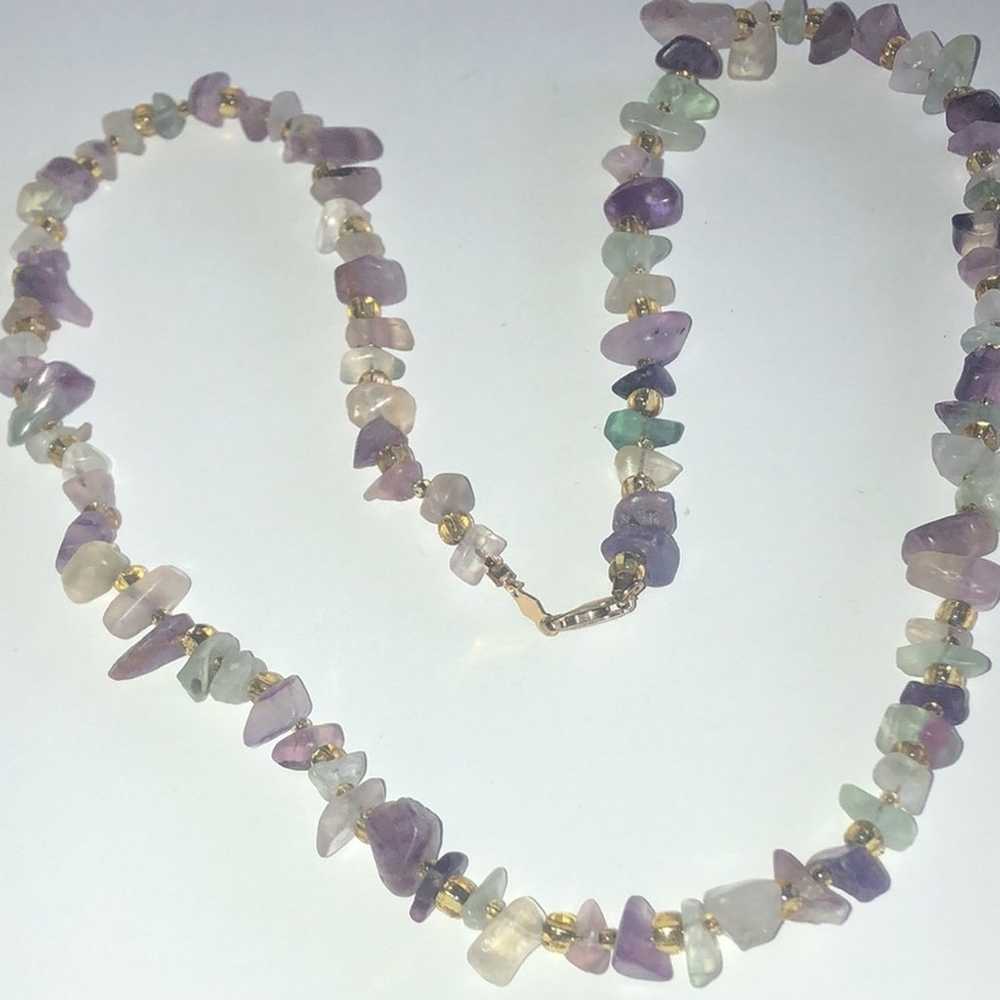 14kt GF Gold Filled Amethyst Purple Semi Precious… - image 7