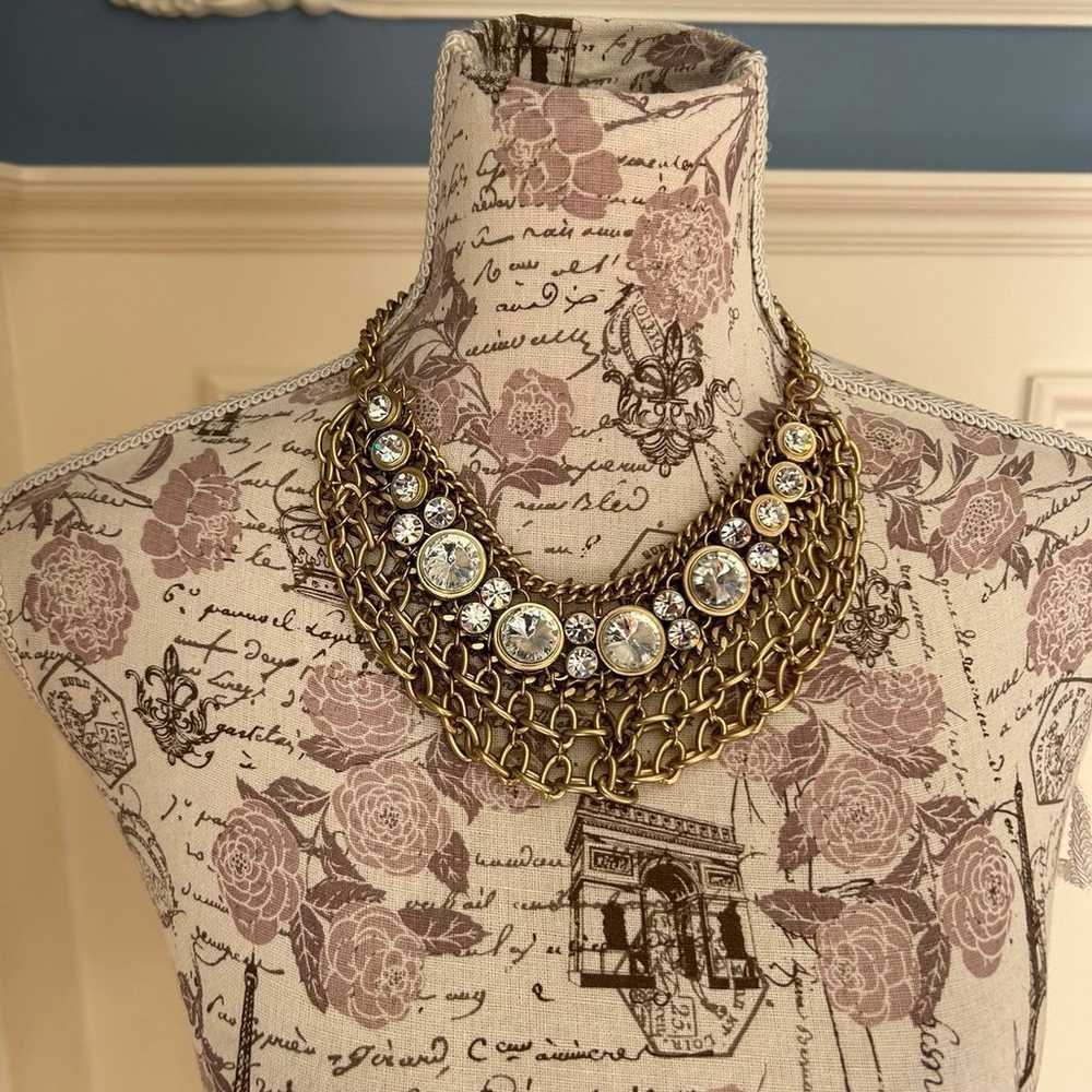 Chain statement necklace & bracelet - image 2