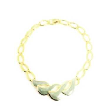 Gorgeous Mint Green and Gold Metal Choke