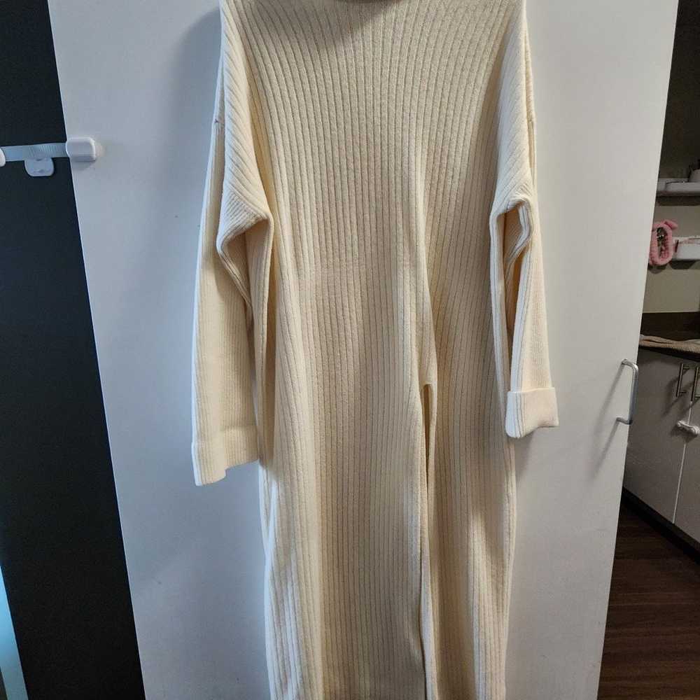 Knee-length wool-blend turtleneck dress/sweater - image 10