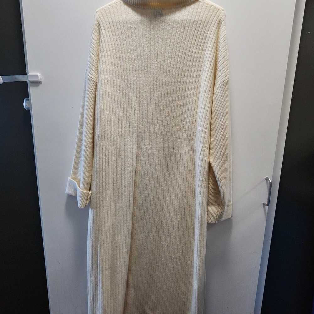 Knee-length wool-blend turtleneck dress/sweater - image 12