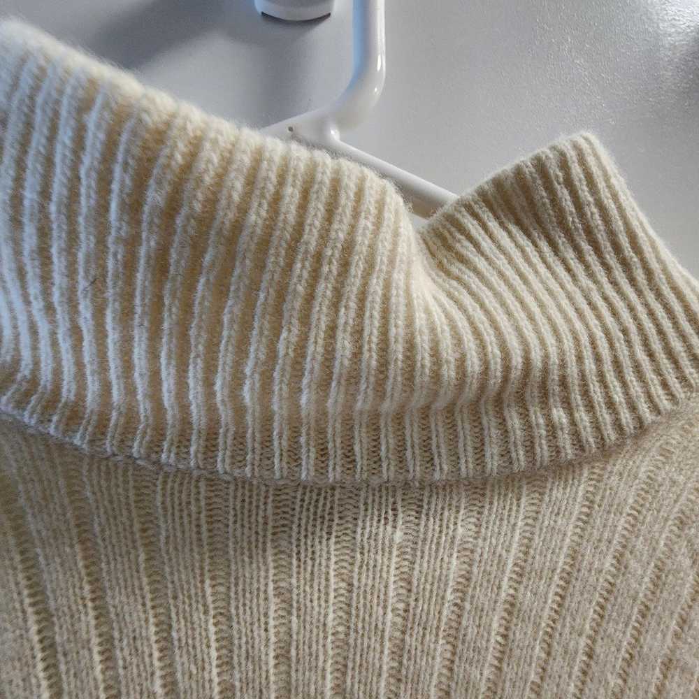 Knee-length wool-blend turtleneck dress/sweater - image 7