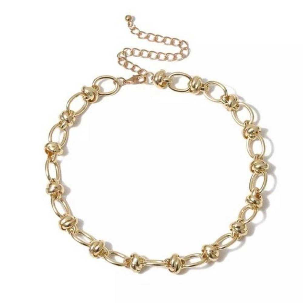 NEW 18K GOLD LAYERED THICK CHAIN CHOKER NECKLACE - image 9