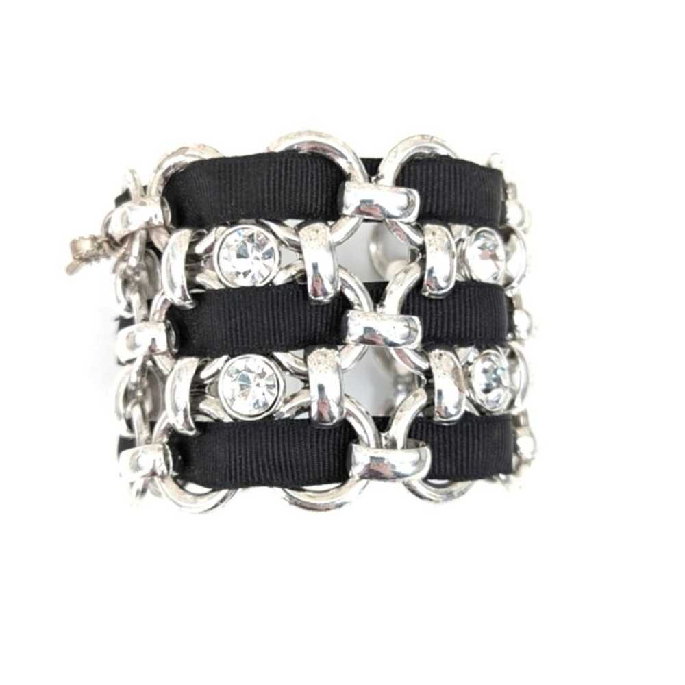 Vintage Betsey Johnson Vintage Silver Chain Woven… - image 1