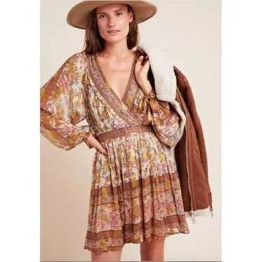 Anthropologie Love Sam Saffron Gold Shimmer Tunic… - image 1