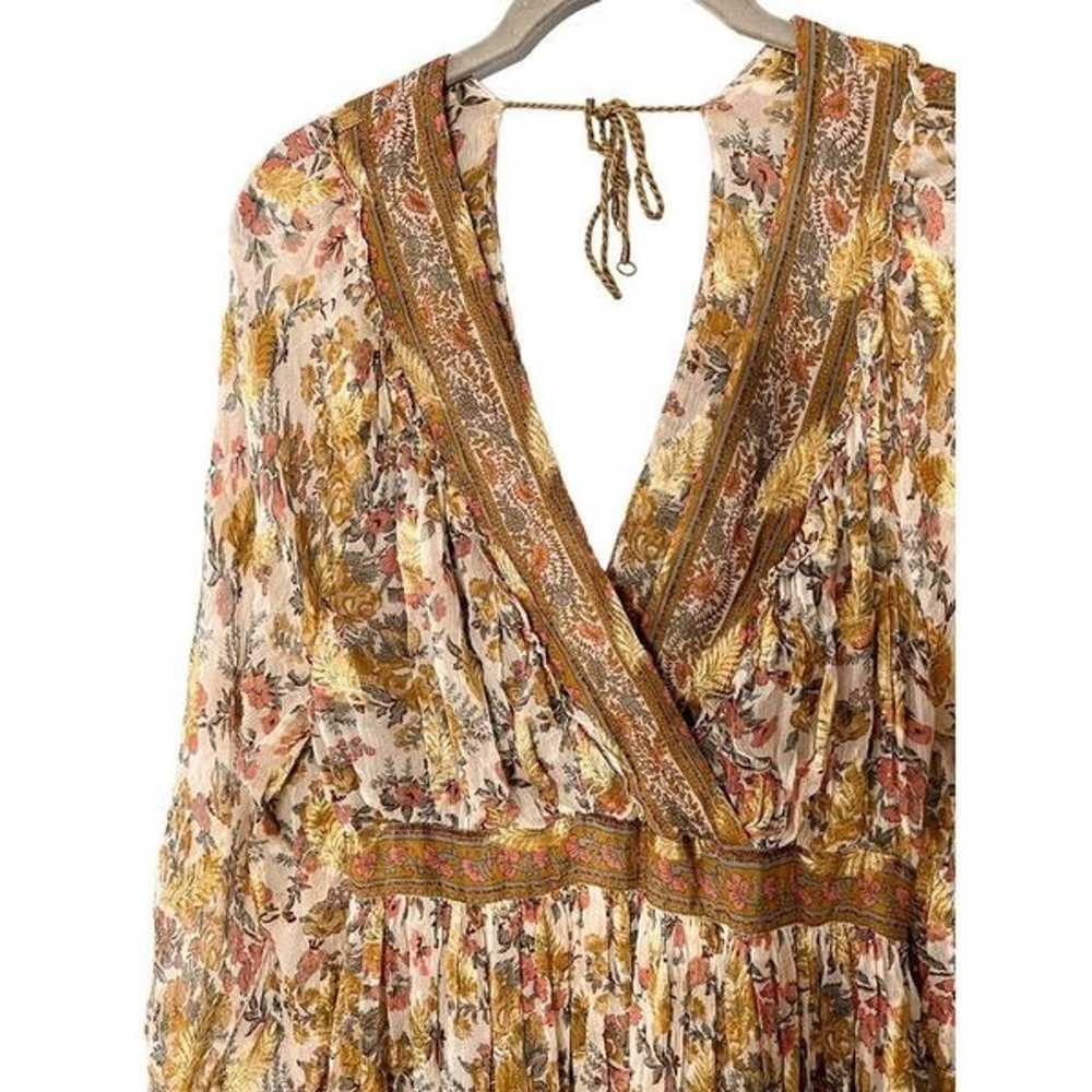 Anthropologie Love Sam Saffron Gold Shimmer Tunic… - image 4