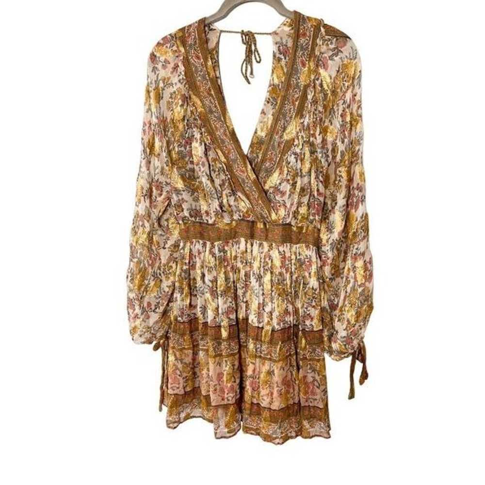 Anthropologie Love Sam Saffron Gold Shimmer Tunic… - image 5