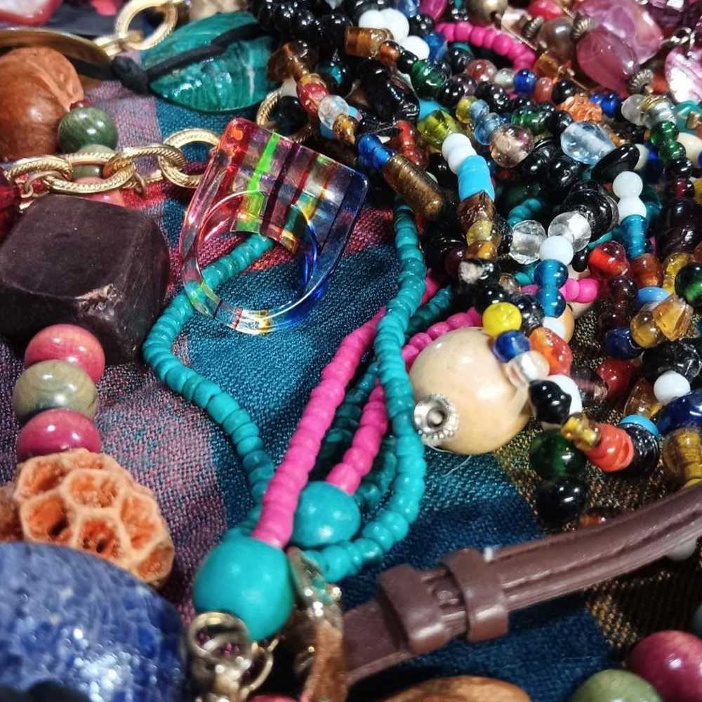 Vibrant Bohemian / Hippie Jewelry Lot - Colorful … - image 7