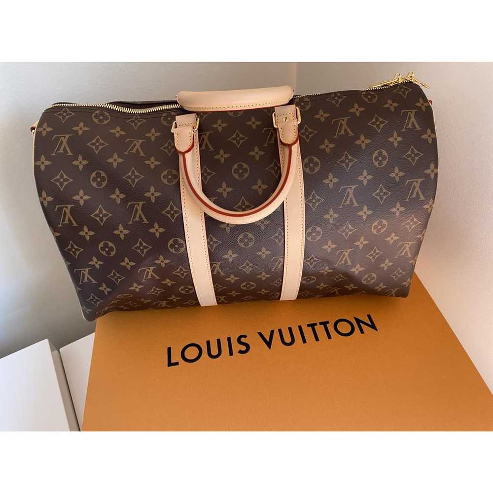 Louis Vuitton Keepall cloth travel bag - image 8