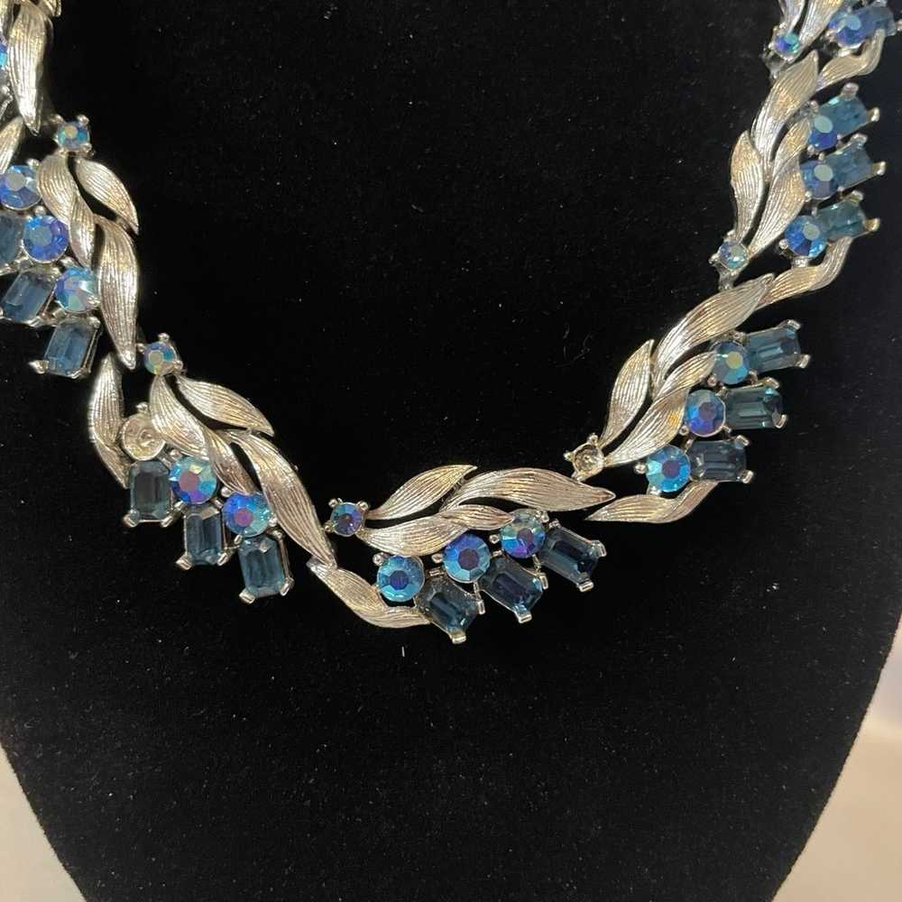 Vintage Blue Lisner Purare Necklace and Earring S… - image 3