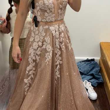 Rose gold gown