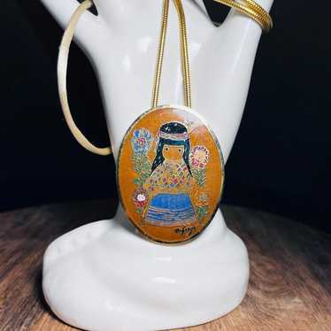 Bell of Hope DeGRAZIA Necklace, selling Vintage Gallery in the Sun Pendant