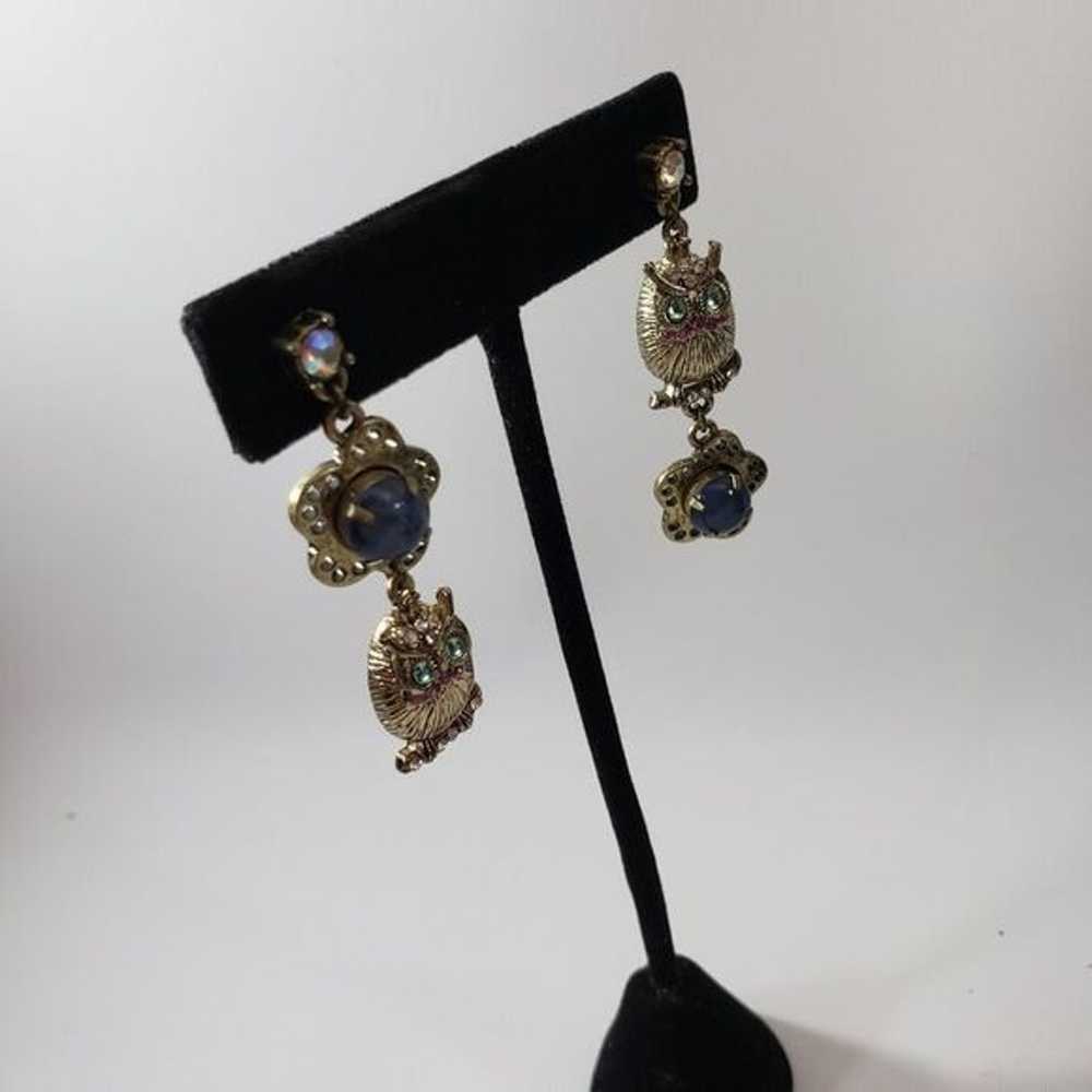 Betsey Johnson Owl earrings - image 1