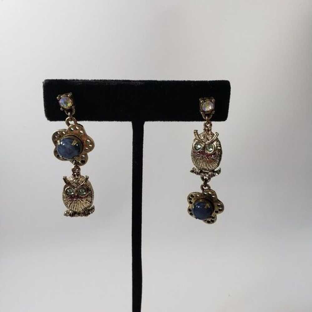 Betsey Johnson Owl earrings - image 2