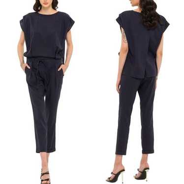 BGL Navy Linen Jumpsuit - image 1