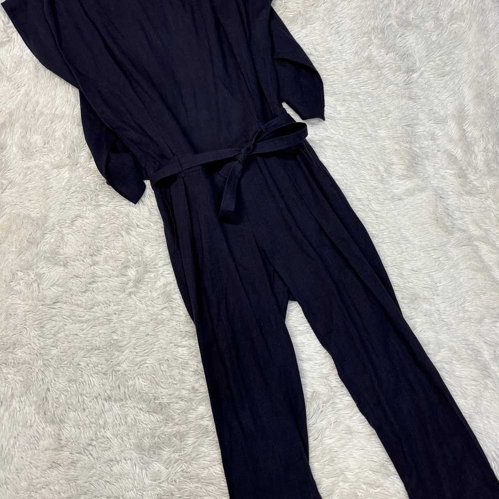 BGL Navy Linen Jumpsuit - image 3