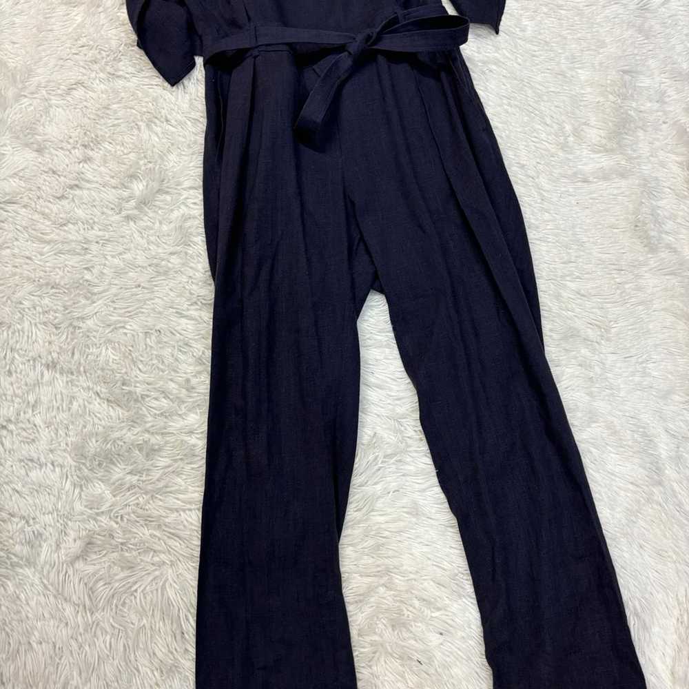 BGL Navy Linen Jumpsuit - image 4