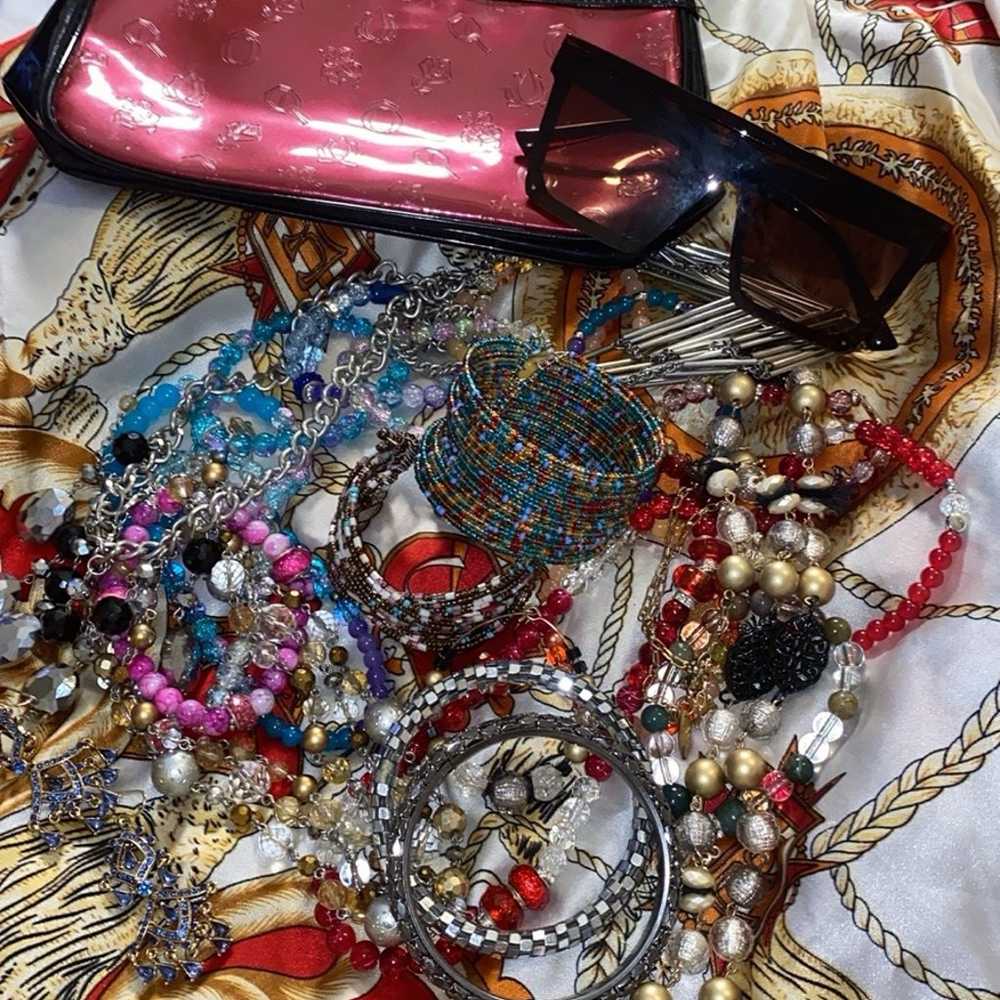 Jewelry Lot more added! Shades, Lancôme makeup ba… - image 3