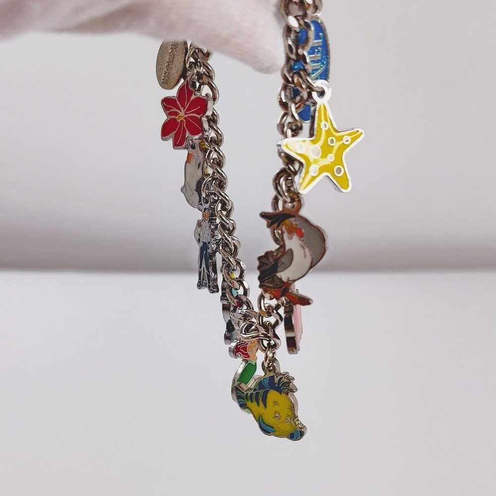 Disney Little Mermaid Vintage Charm Bracelet Arie… - image 10