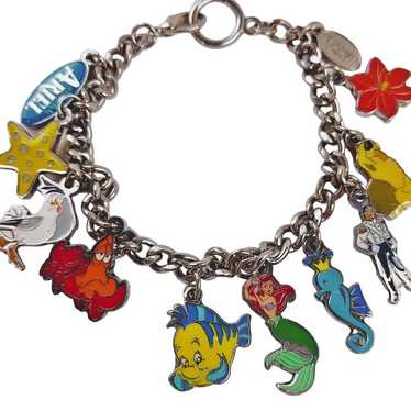 Disney Little Mermaid Vintage Charm Bracelet Arie… - image 1