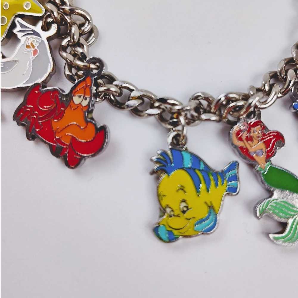 Disney Little Mermaid Vintage Charm Bracelet Arie… - image 4