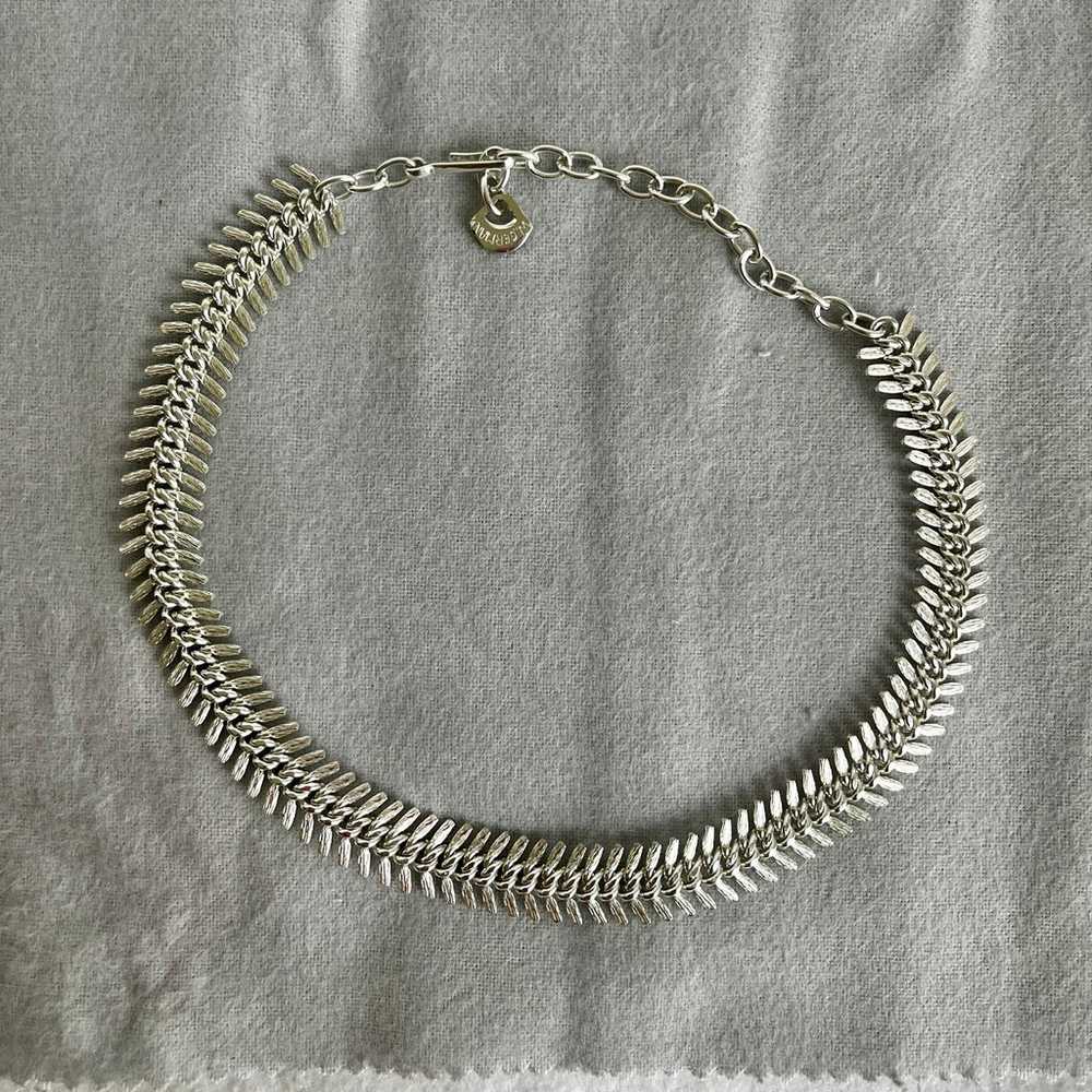 Vintage Silver tone West Germany necklace chocker… - image 1