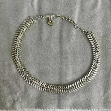 Vintage Silver tone West Germany necklace chocker… - image 1