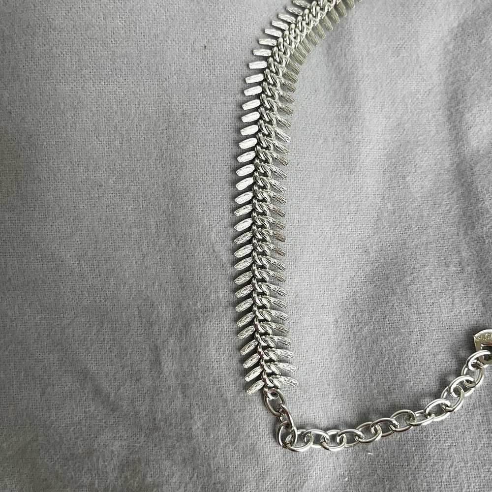 Vintage Silver tone West Germany necklace chocker… - image 4