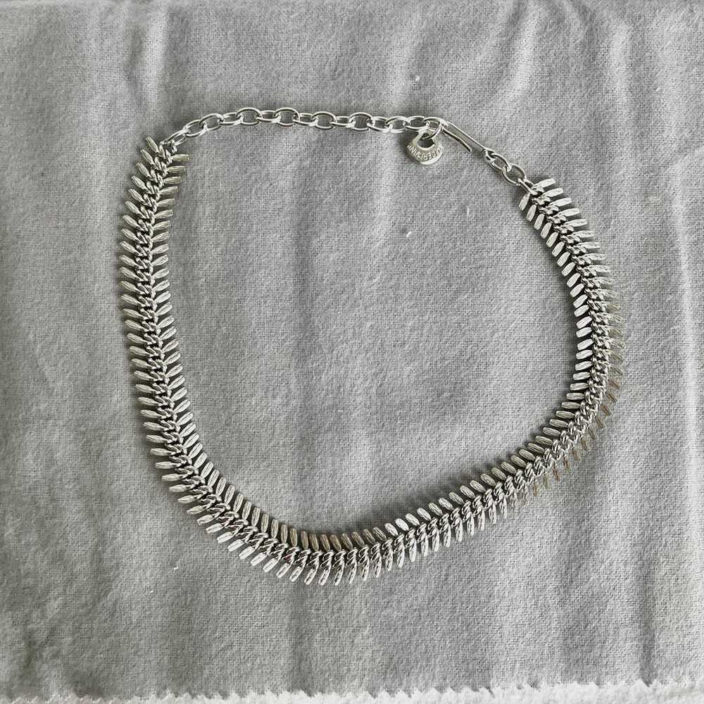 Vintage Silver tone West Germany necklace chocker… - image 6