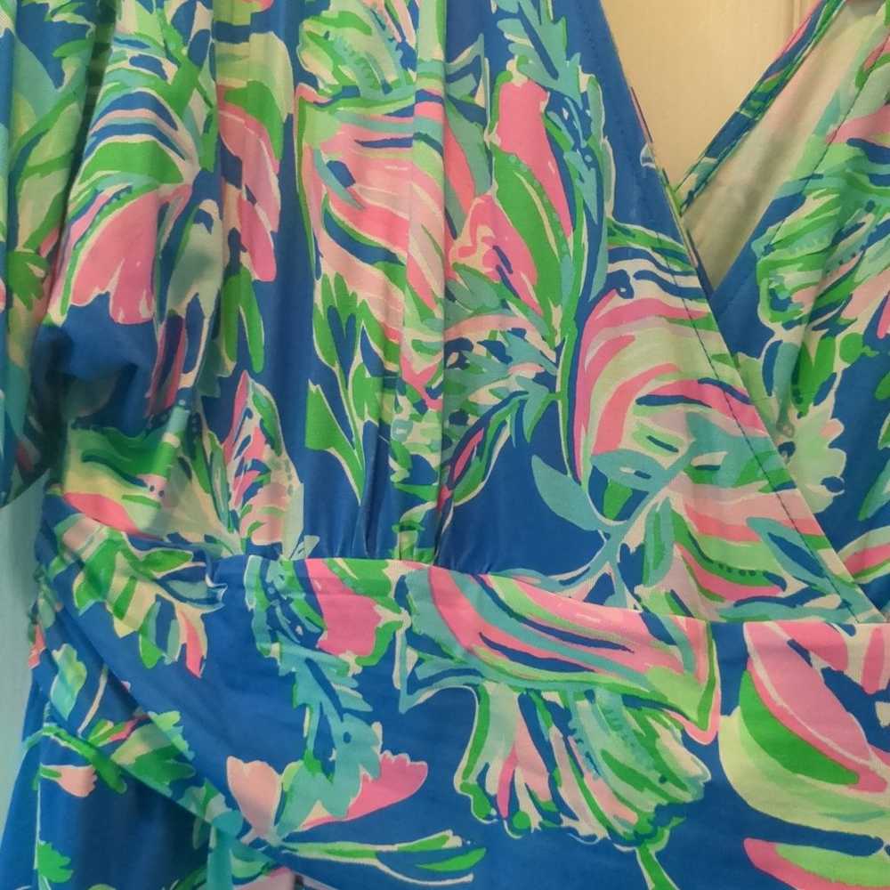 Lilly Pulitzer Parigi romper in Blue flare Fancy … - image 2