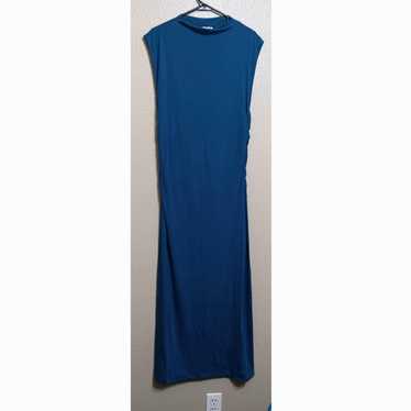 Reformation Blue Tencel Jersey Knit Maxi Dress