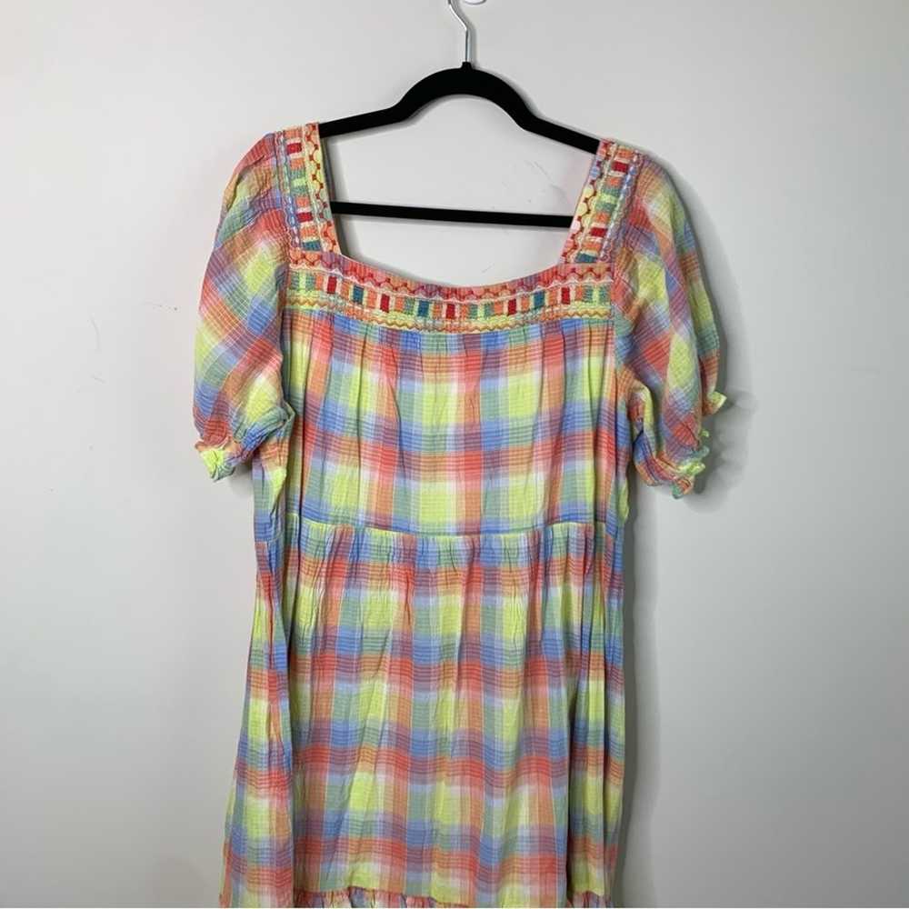 Johnny Was NEW plaid delacy midi dress size XL - image 10