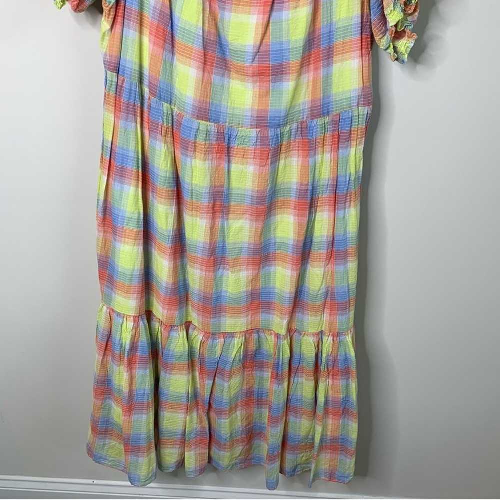 Johnny Was NEW plaid delacy midi dress size XL - image 5