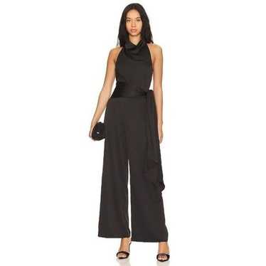 Elliatt Halle Open Back Jumpsuit Black Womens Siz… - image 1