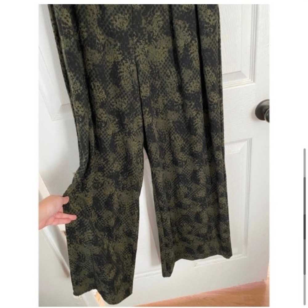 FREE PEOPLE OLIVE ANIMAL PRINT JUMPSUIT XL - image 8