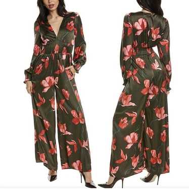 Hutch Anthropologie Arizona Floral Satin Jumpsuit… - image 1