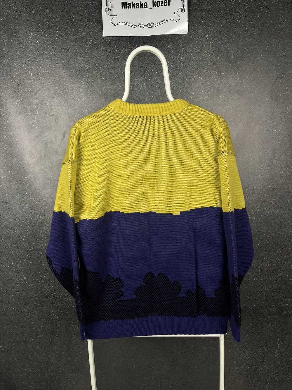 Coloured Cable Knit Sweater × Crazy Shirts × Vint… - image 2