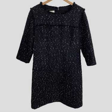 Weill Black + White Speckled Tweed Sheth Dress NWO