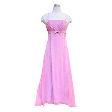 Vintage Maxi Dress Princess Cut Bow Coquette Ditsy