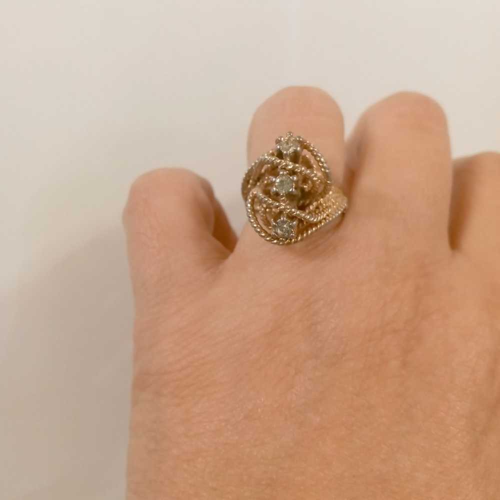 Vintage gold plated ring - image 1