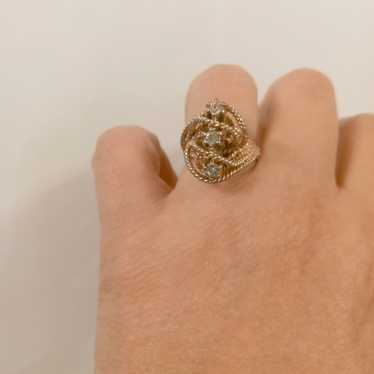 Vintage gold plated ring