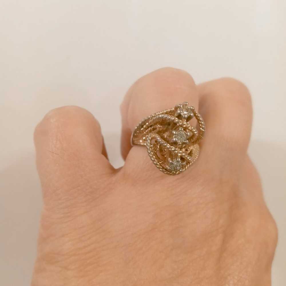 Vintage gold plated ring - image 3