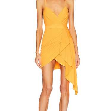 Michael Costello x Revolve Mona dress yellow NWOT